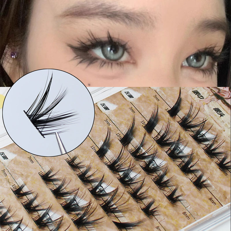 Eyelash Extension Cat Eye Wispy - Pestañas postizas 3D de visón y