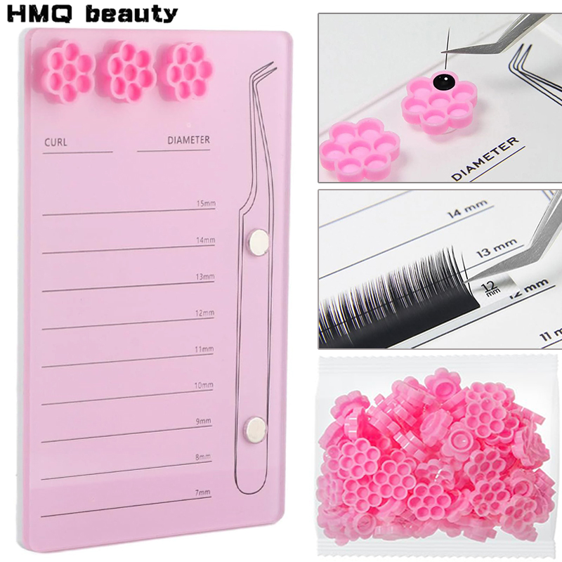 Lash Tile Palette - Soporte acrílico para pestañas, placa de