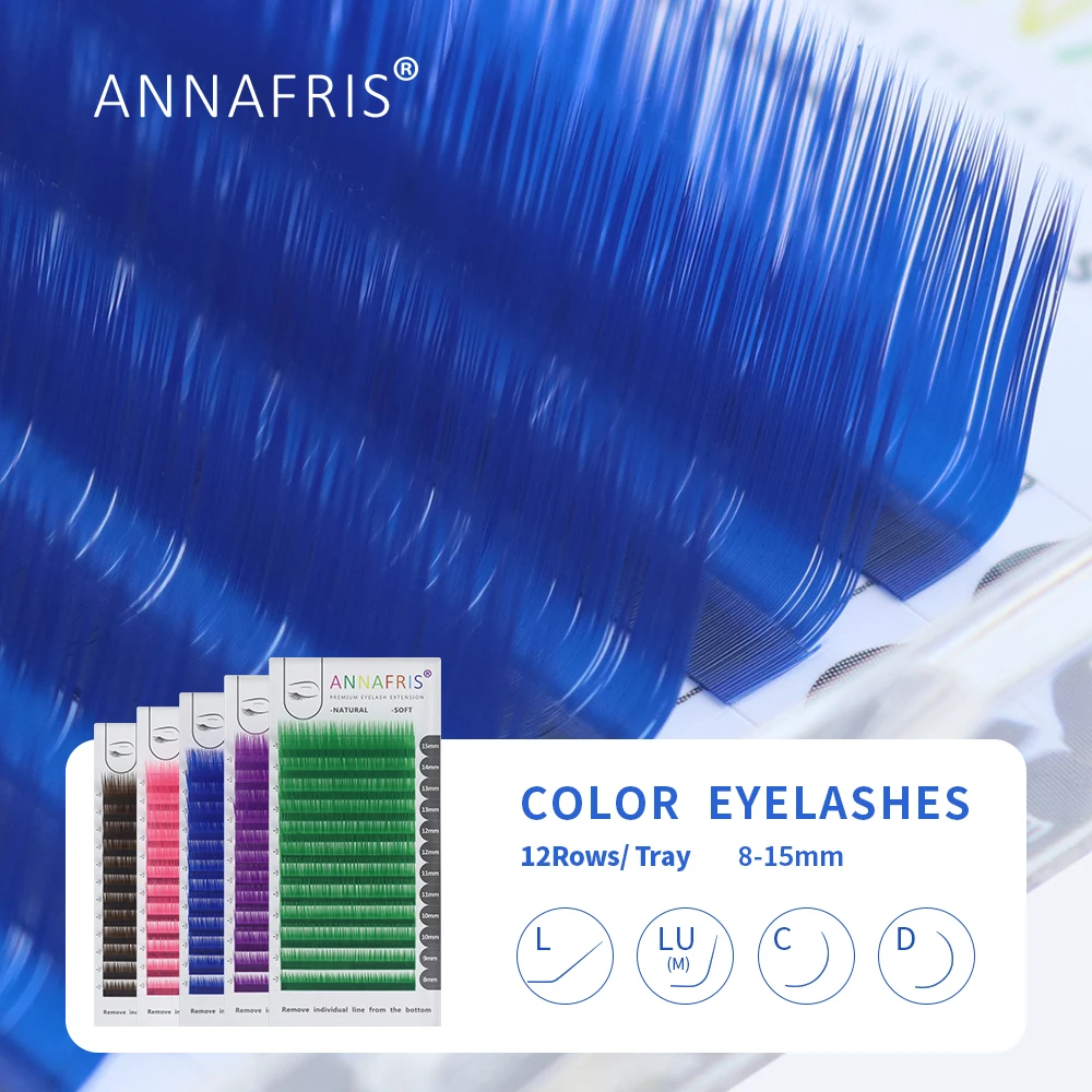 Lash Tile Palette - ANNAFRIS-Extensión de pestañas postizas de colores