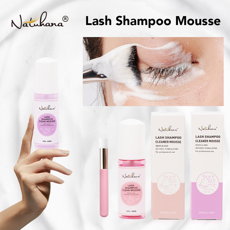 Eyelash Extension London - Natuhana-shampoo para extensión de pestañas, 60ml,