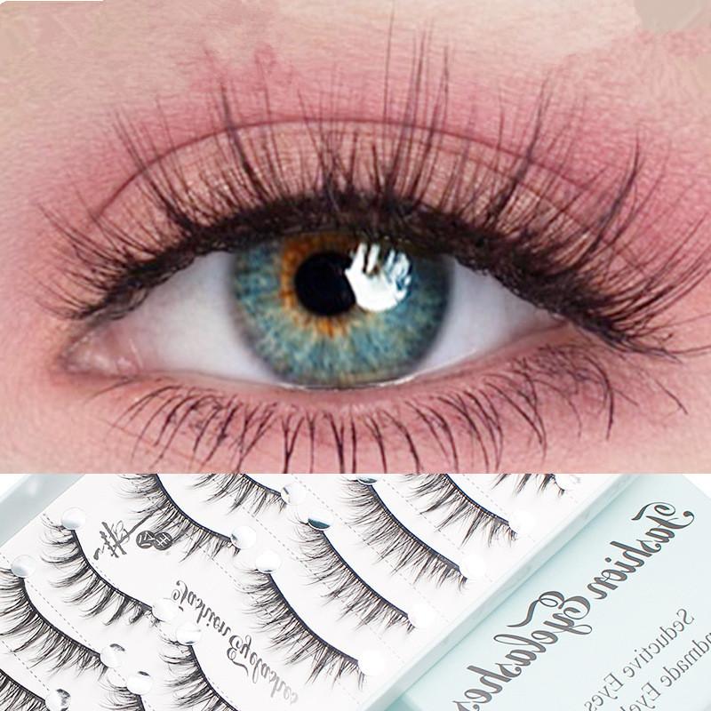 Eyelash Extension Cat Eye Wispy - 10 Pares de Pestañas Postizas Naturales