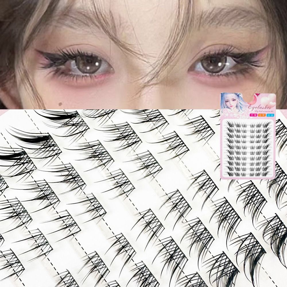 Pestañas en racimos de ojos de - Eyelash Extension Cat Eye Wispy reseña y precio
