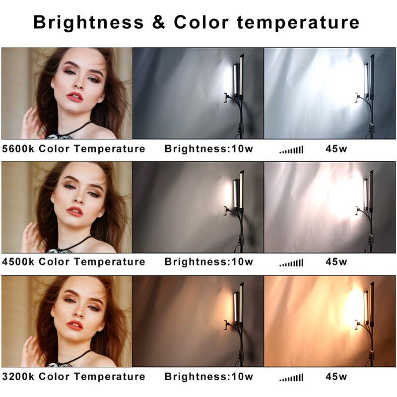 Luz LED de relleno de brazos d - Video Eyelash Extension reseña y precio
