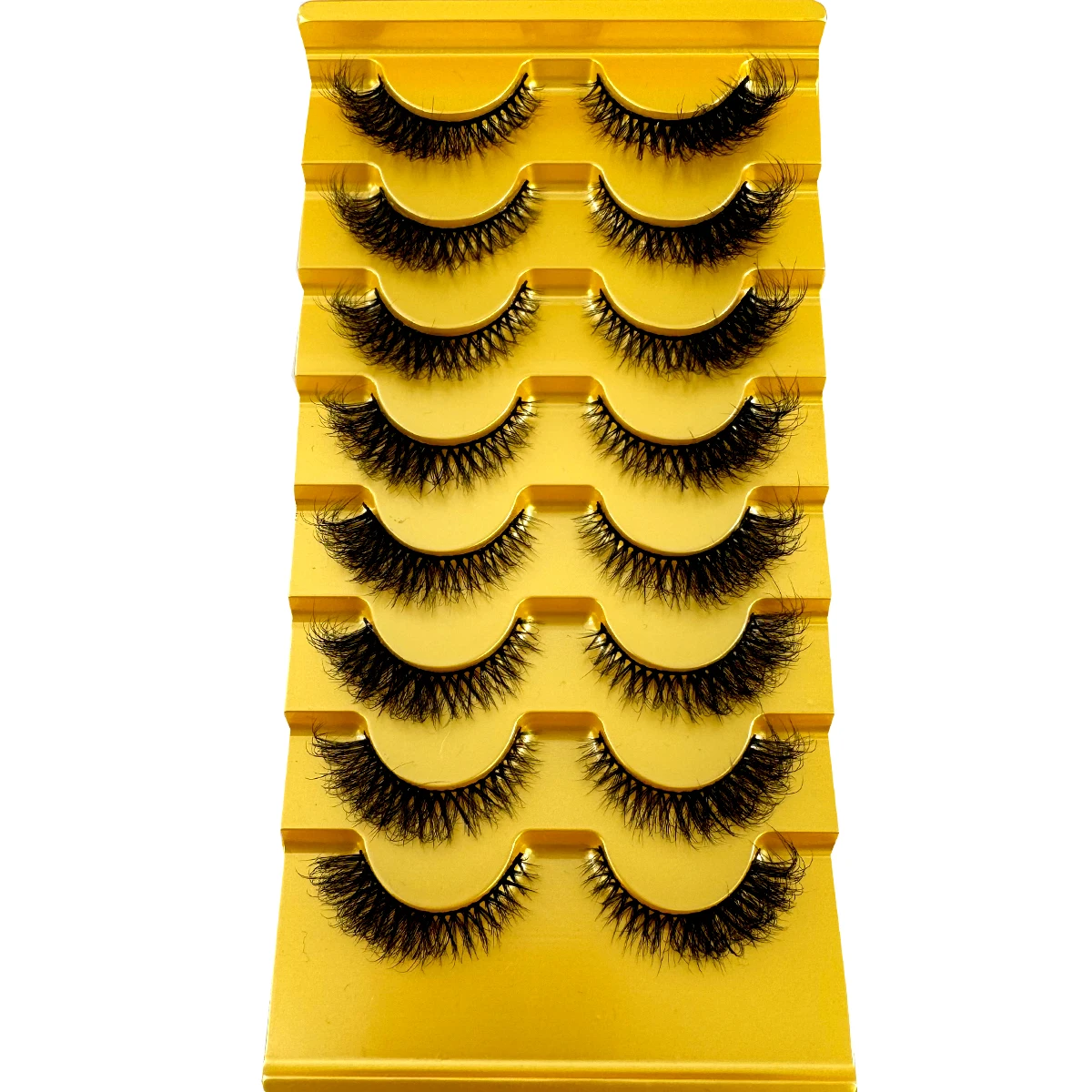 HBZGTLAD, 8 pares de pestañas  - Eyelash Extension Cat Eye Wispy reseña y precio