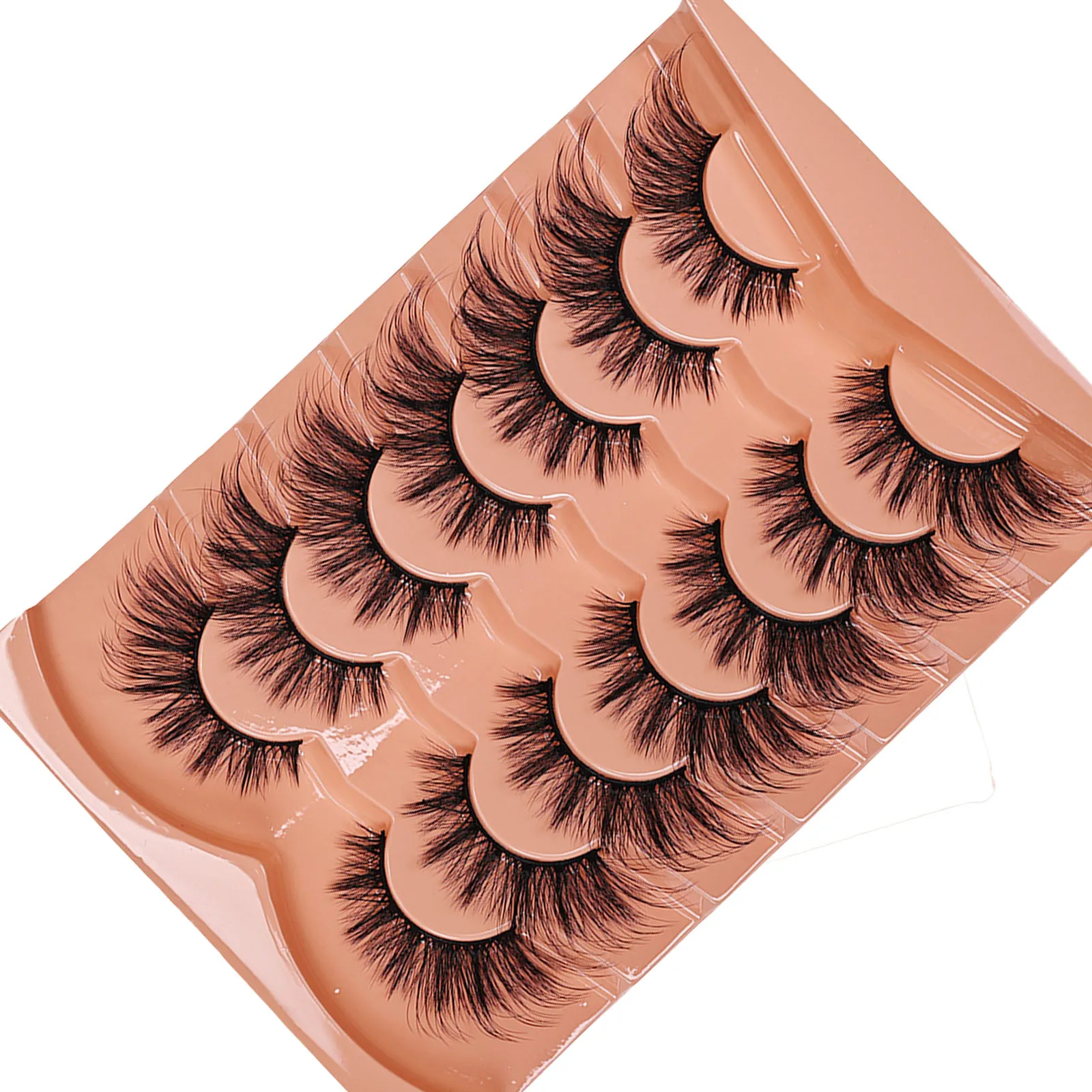 7 pares de pestañas postizas C - Eyelash Extension Cat Eye Wispy reseña y precio