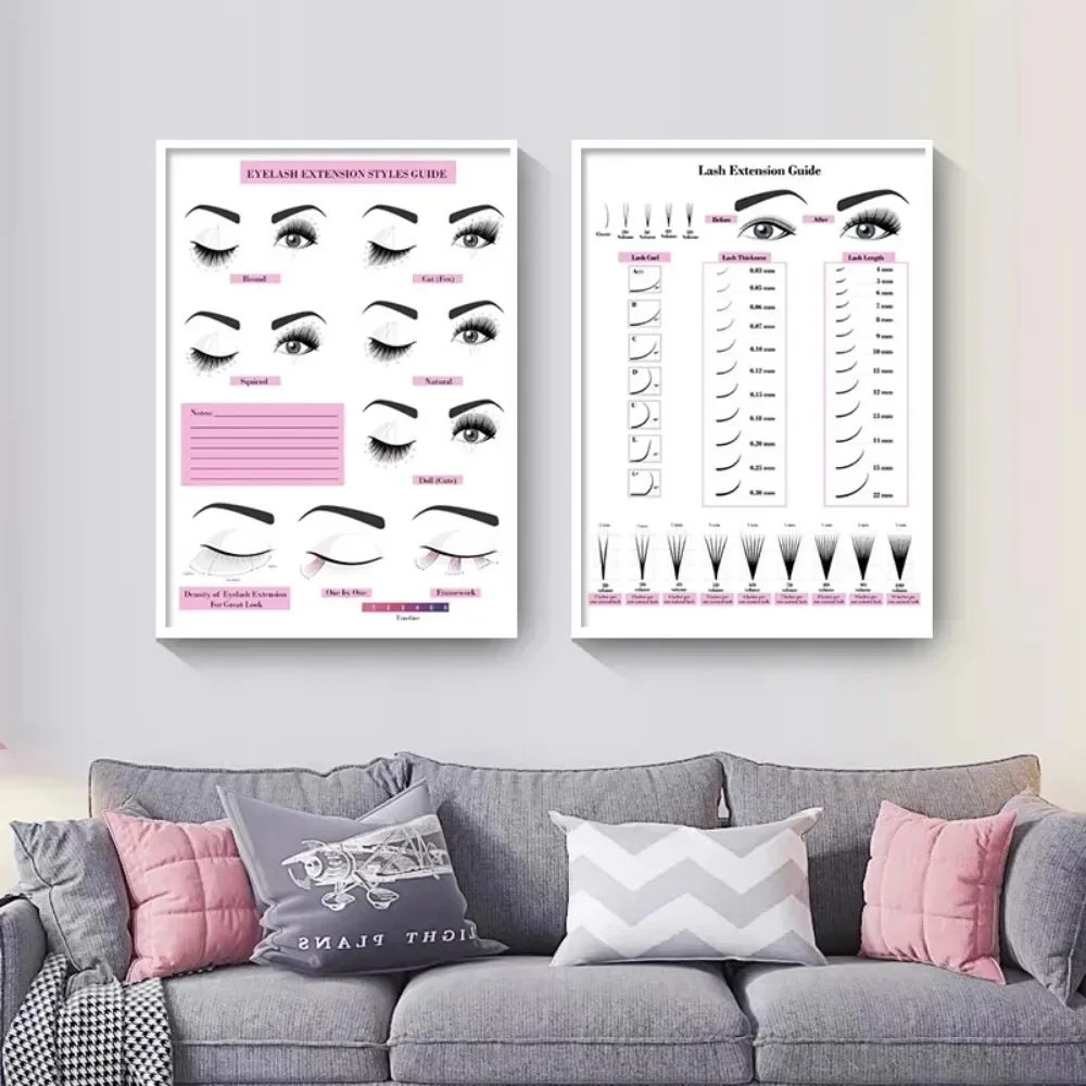 Pintura en lienzo con impresió - Eyelash Extensions reseña y precio