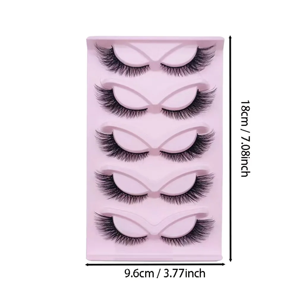 5 pares de pestañas de ojos de - Eyelash Extension Cat Eye Wispy reseña y precio
