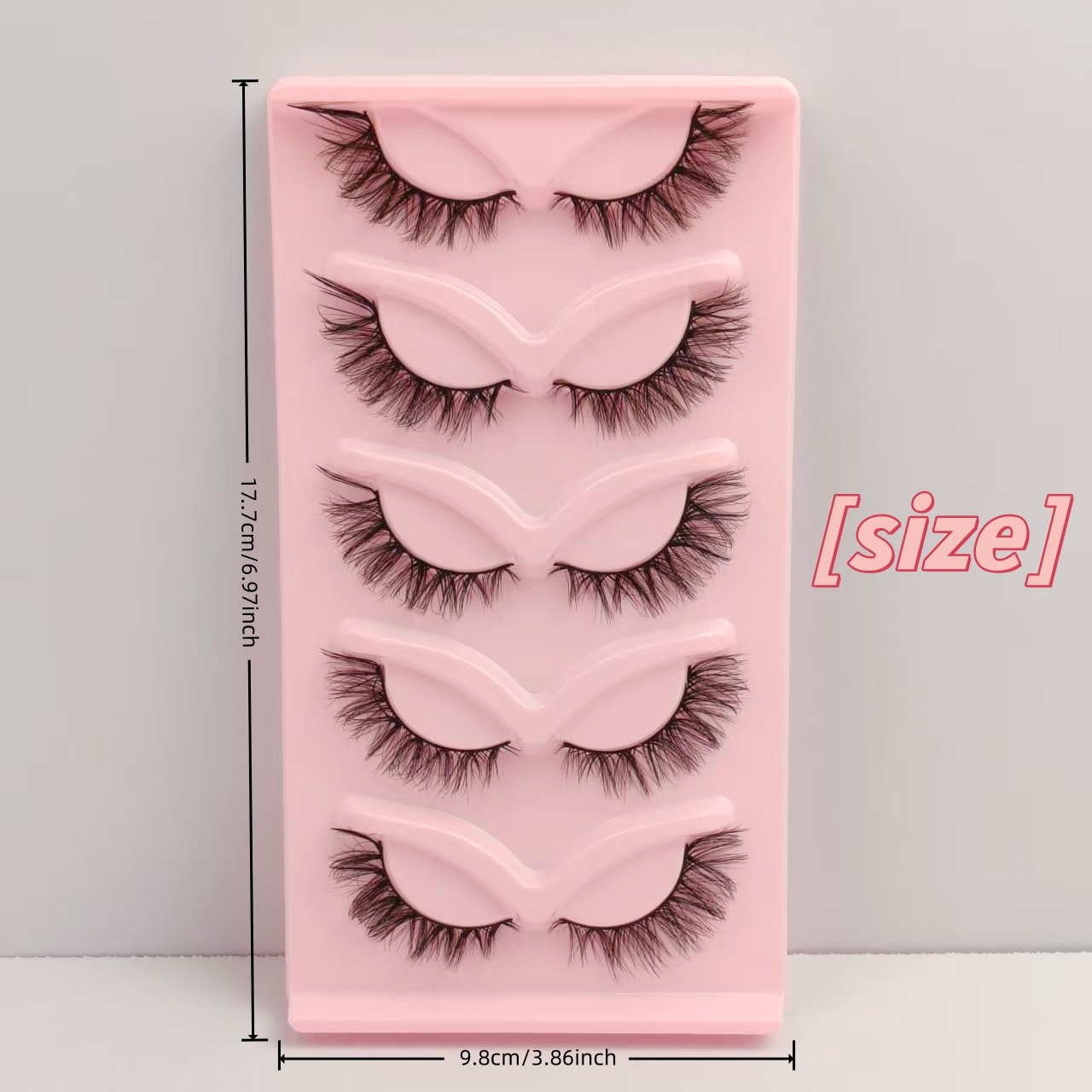 5 pares de pestañas postizas d - Eyelash Extension Japan reseña y precio