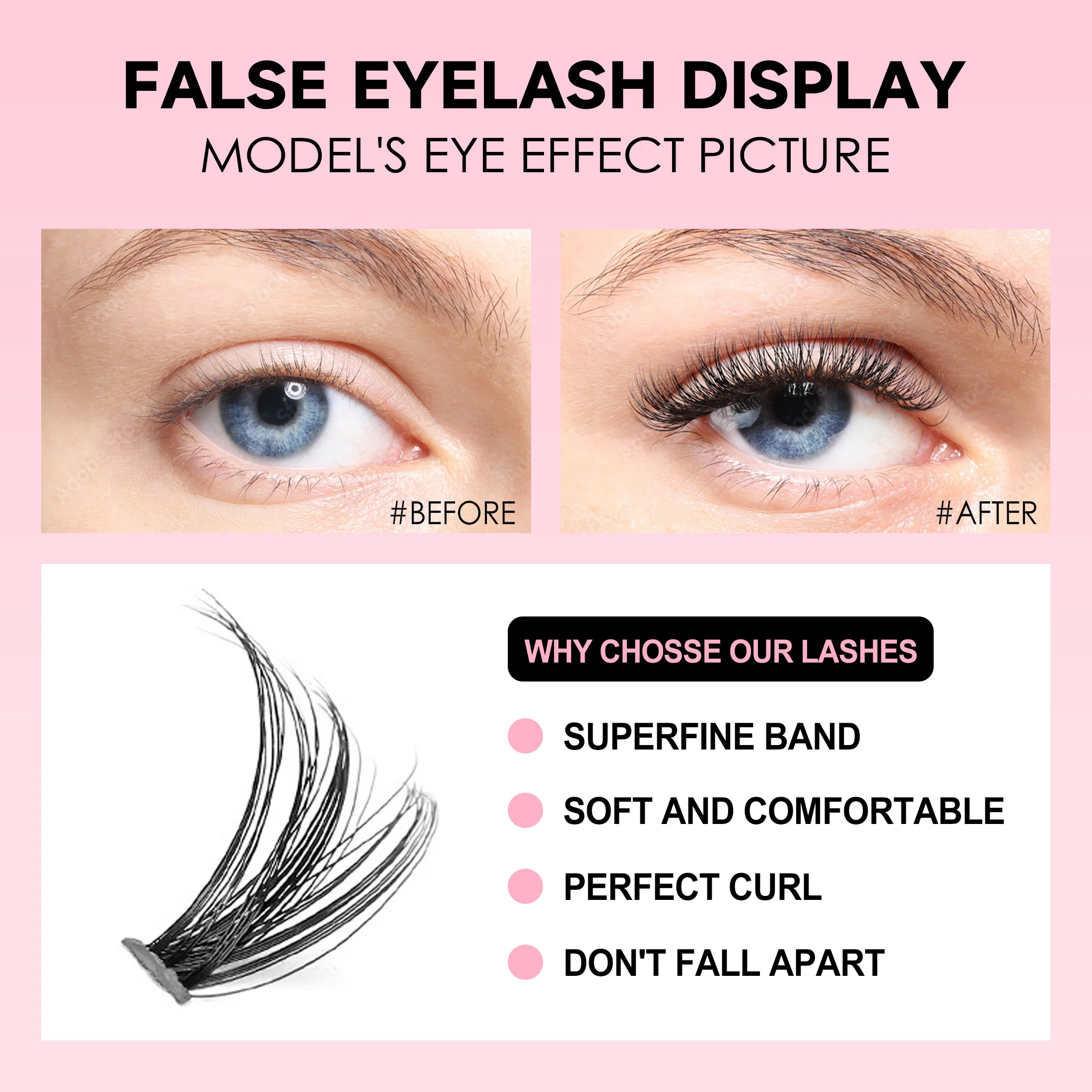 Kit de extensión de pestañas D - Eyelash Extension London reseña y precio